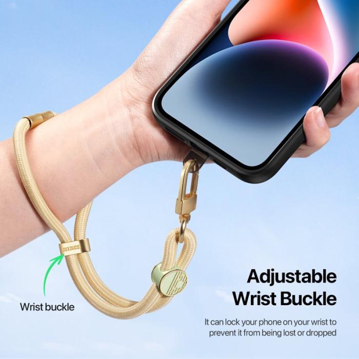 Dux Ducis - DUX DUCIS Garden Series Telefon Lanyard Justerbar Handledsrem - Glaze Yellow