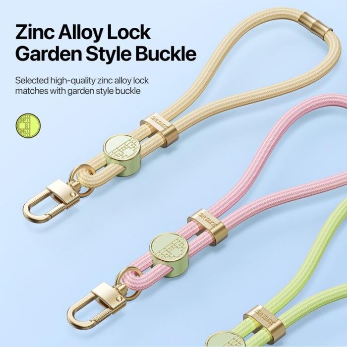 Dux Ducis - DUX DUCIS Garden Series Telefon Lanyard Justerbar Handledsrem - Glaze Yellow