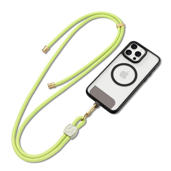 Dux Ducis - DUX DUCIS Garden Series Telefon Lanyard Justerbar Nackrem - Grön Gul