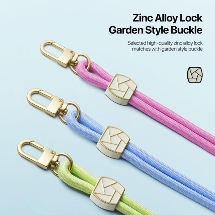 Dux Ducis - DUX DUCIS Garden Series Telefon Lanyard Justerbar Nackrem - Grön Gul