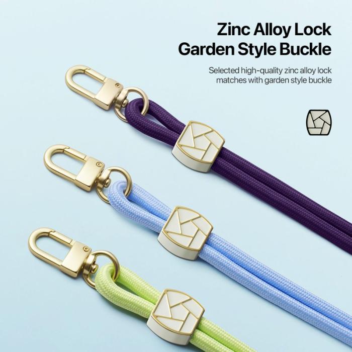 Dux Ducis - DUX DUCIS Garden Series Telefon Lanyard Justerbar Nackrem - Mörklila