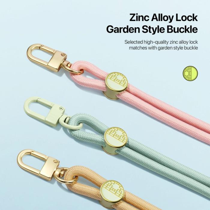Dux Ducis - DUX DUCIS Garden Series Telefon Lanyard Justerbar Rem - Ljusgrön