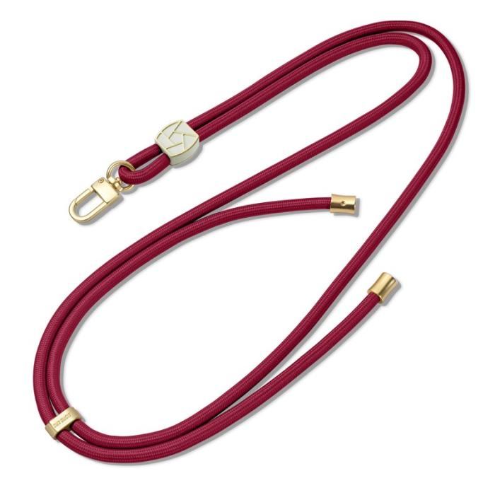 Dux Ducis - DUX DUCIS Garden Series Telefon Lanyard Justerbar Rem - Vinröd