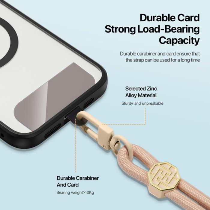 Dux Ducis - DUX DUCIS Garden Series Telefon Lanyard Justerbart Halsband - Amber