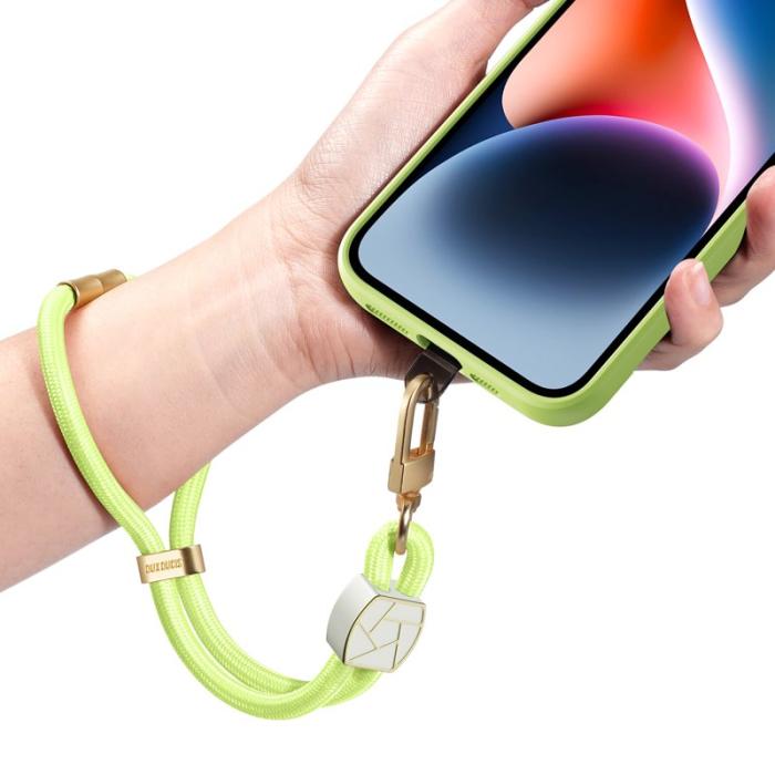Dux Ducis - DUX DUCIS Garden Series Telefon Lanyard Justerbart Handledsband - Grön Gul