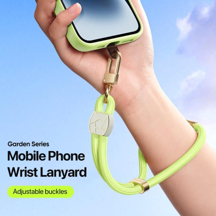 Dux Ducis - DUX DUCIS Garden Series Telefon Lanyard Justerbart Handledsband - Grön Gul