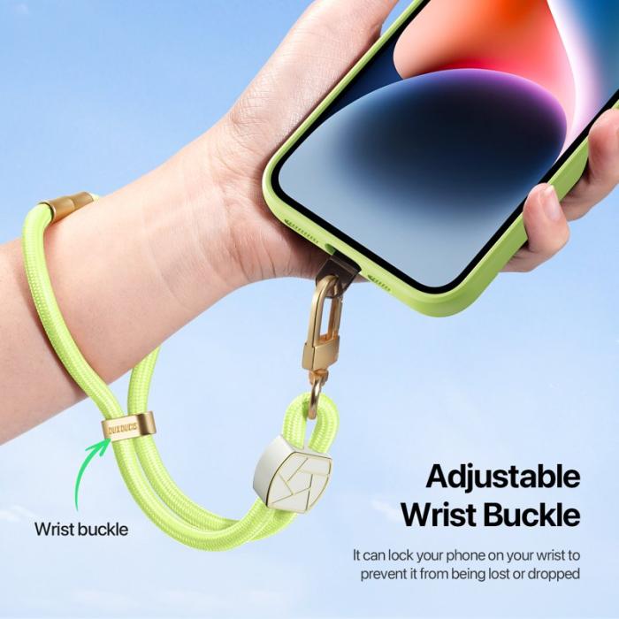 Dux Ducis - DUX DUCIS Garden Series Telefon Lanyard Justerbart Handledsband - Grön Gul