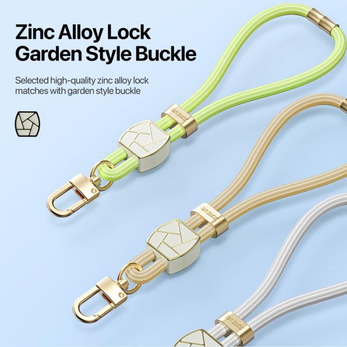 Dux Ducis - DUX DUCIS Garden Series Telefon Lanyard Justerbart Handledsband - Grön Gul