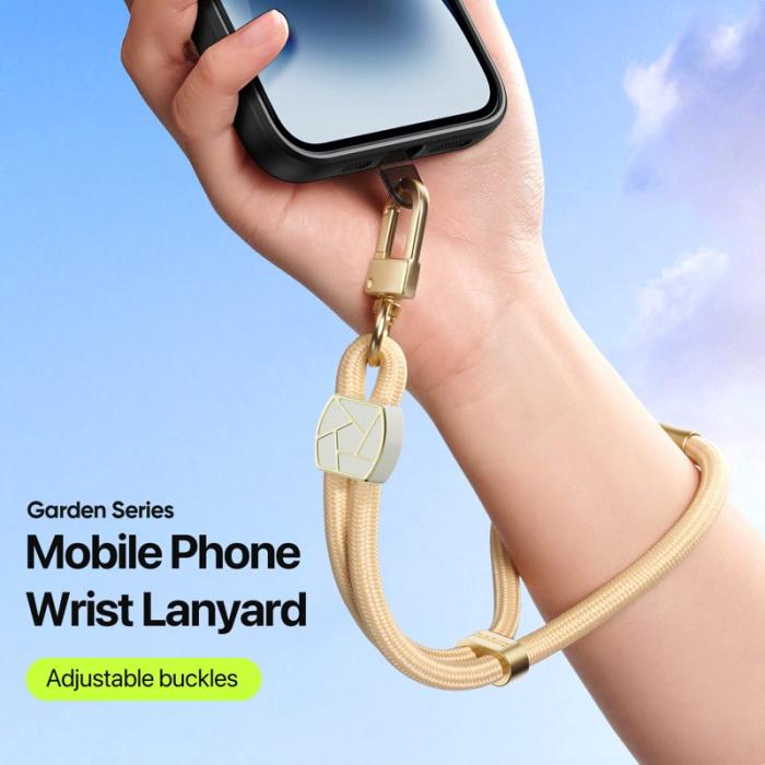 Dux Ducis - DUX DUCIS Garden Series Telefon Lanyard Justerbart Handledsrem - Glaze Gul