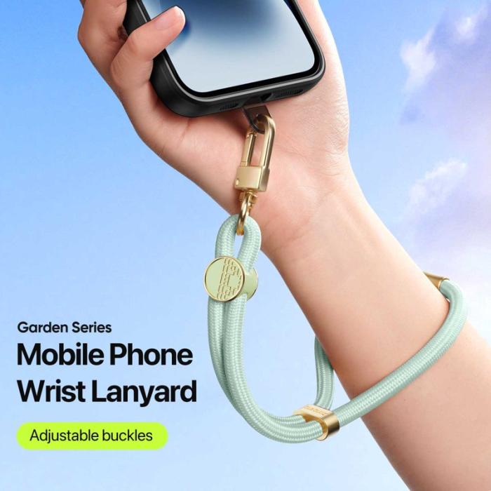 Dux Ducis - DUX DUCIS Garden Series Telefon Lanyard Justerbart Handledsrem - Ljusgrön