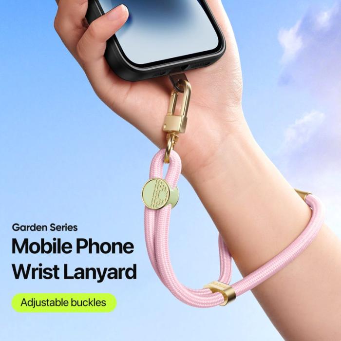 Dux Ducis - DUX DUCIS Garden Series Telefon Lanyard Justerbart Handledsrem - Ljusrosa
