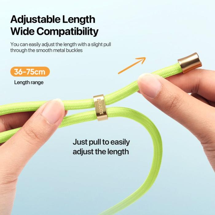 Dux Ducis - DUX DUCIS Garden Series Telefonrem Justerbar Halsrem - Grön Gul