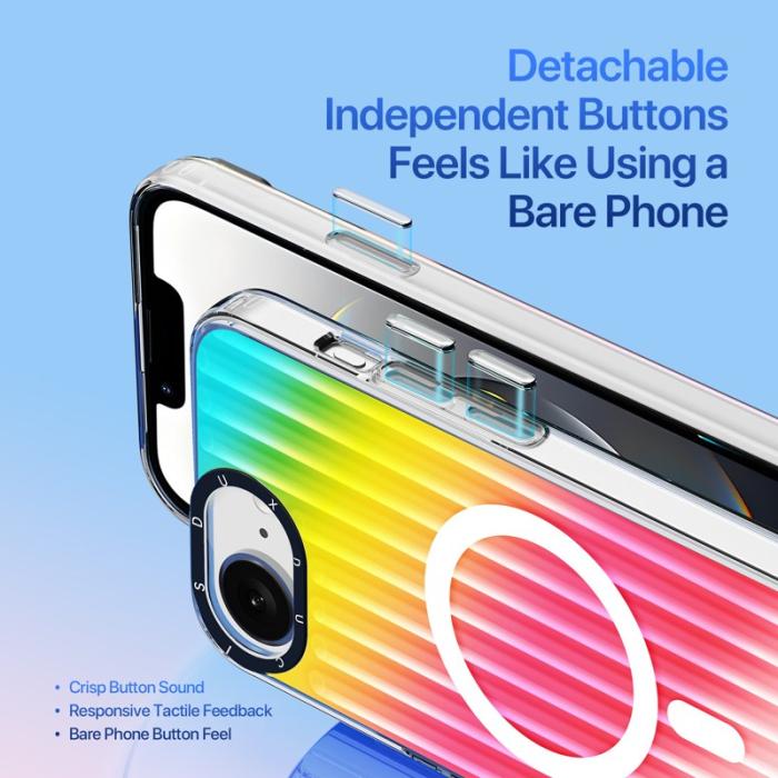 Dux Ducis - DUX DUCIS iPhone 16e Fodral Zest Series - Gradient TPU + PET - Regnbåge