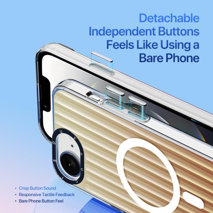 Dux Ducis - DUX DUCIS iPhone 16e Fodral Zest Series - Gradient TPU + PET - Vit