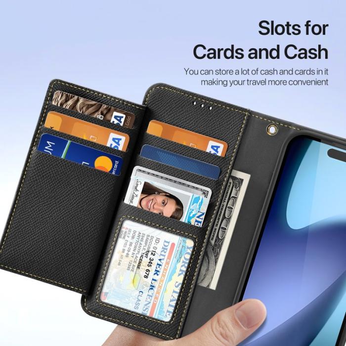 Dux Ducis - DUX DUCIS iPhone 17 Fodral Lawa Series Äkta läder - Svart