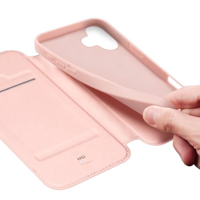 Dux Ducis - DUX DUCIS iPhone 17 Fodral Skin Pro Series Konstläder - Rosa