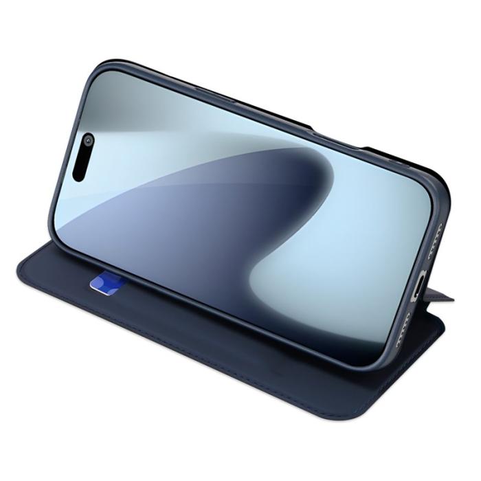 Dux Ducis - DUX DUCIS iPhone 17 Pro Fodral Skin Pro Series Konstläder - Blå
