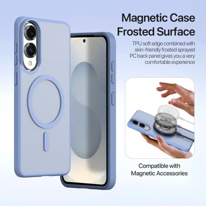 Dux Ducis - DUX DUCIS Plånboksfodral för Samsung Galaxy S25 Edge - Äkta läder - Ljusblå