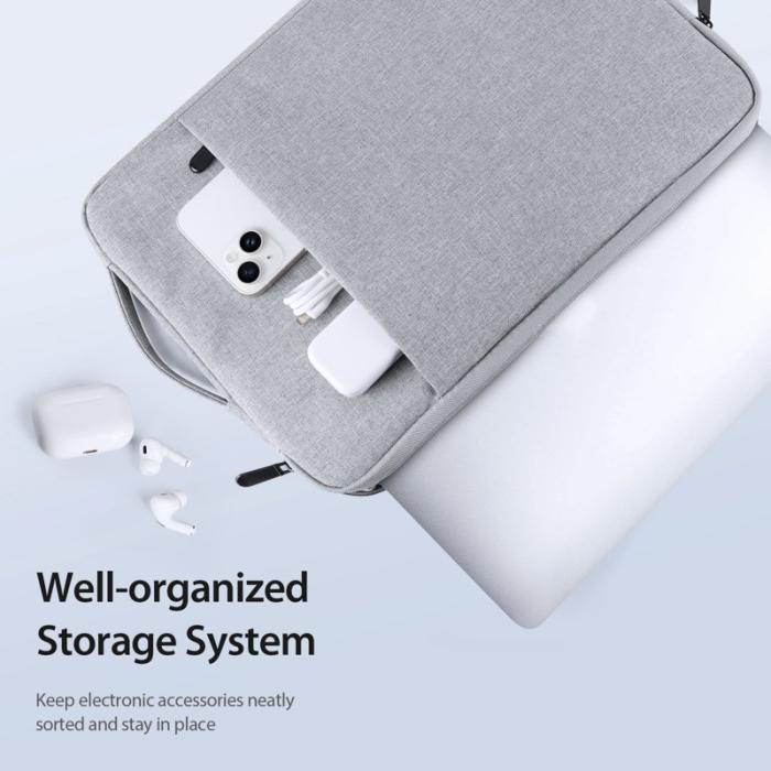 Dux Ducis - DUX DUCIS LBDC 14-15.4 Tum Vertikal Laptopväska - Ljusgrå