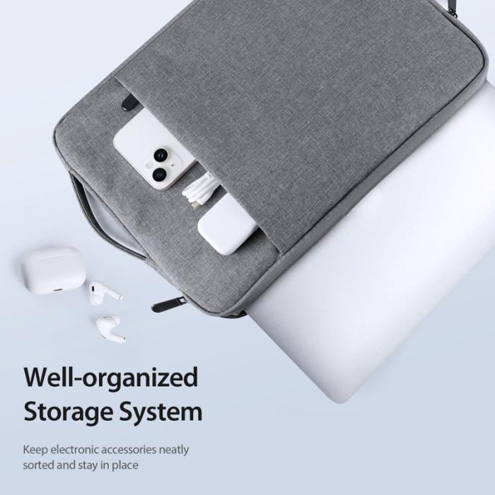 Dux Ducis - DUX DUCIS LBDC Notebookväska 15.5-16 tum - Äkta läder - Mörkgrå