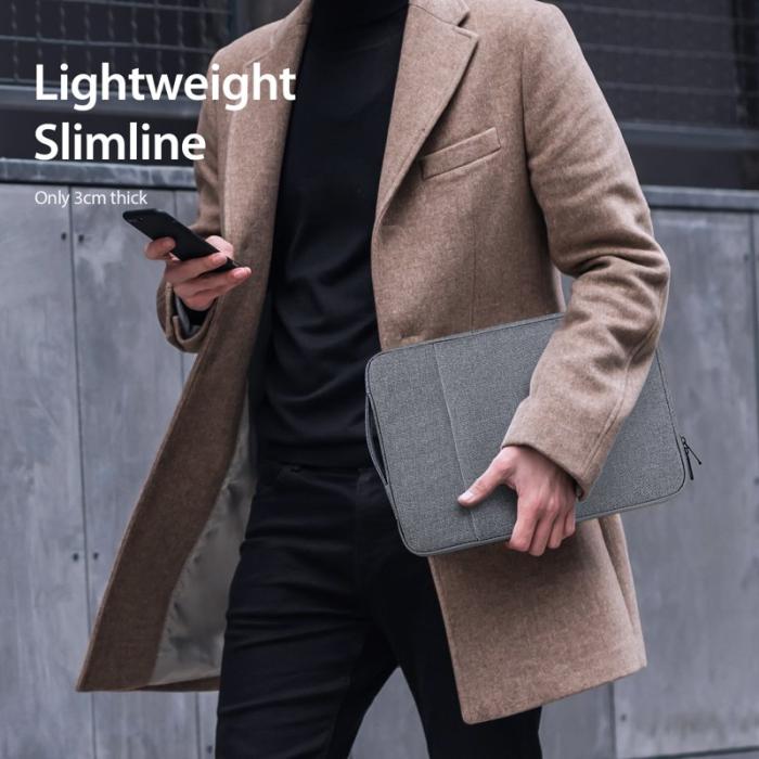 Dux Ducis - DUX DUCIS LBDC Notebookväska 15.5-16 tum - Äkta läder - Mörkgrå