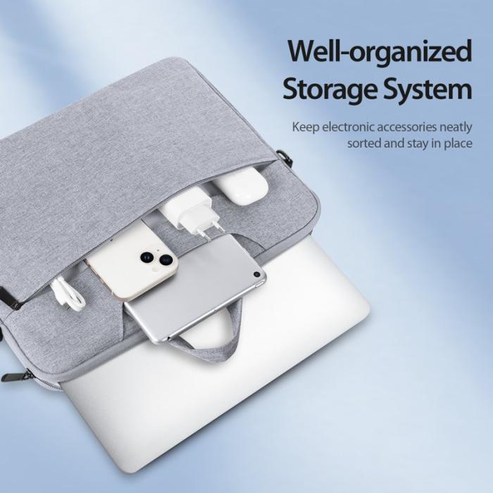 Dux Ducis - DUX DUCIS LBJB 13-13.9 Tum Vattentät Laptopväska - Ljusgrå