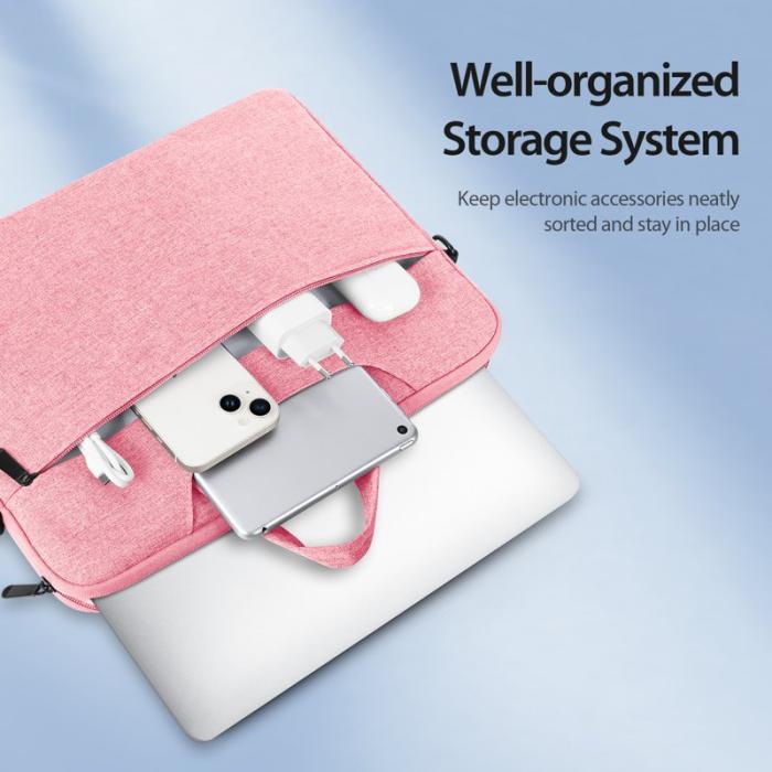 Dux Ducis - DUX DUCIS LBJB Notebookväska 15.5-16 tum - Anti-rep - Rosa