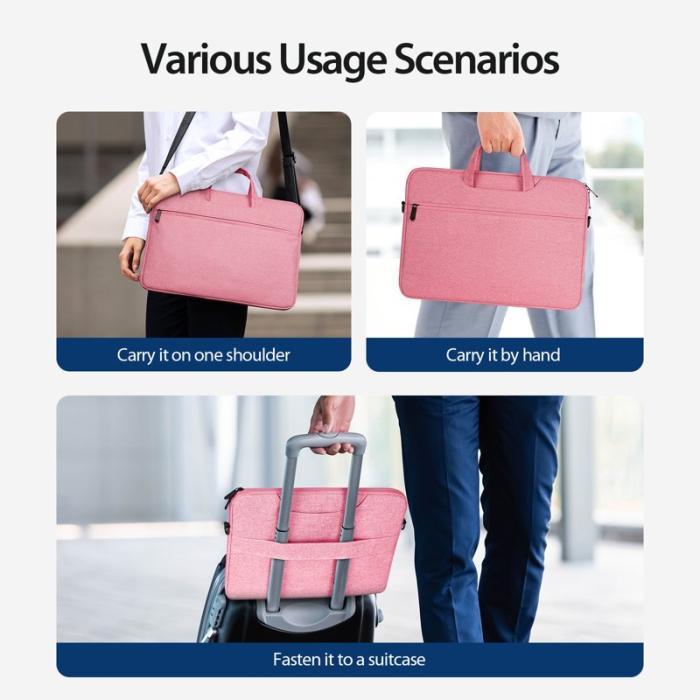 Dux Ducis - DUX DUCIS LBJB Notebookväska 15.5-16 tum - Anti-rep - Rosa