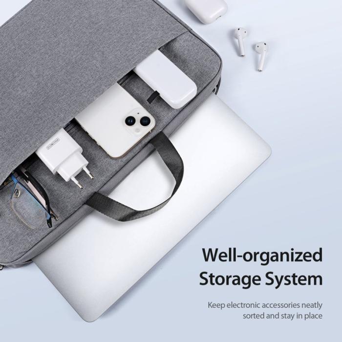 Dux Ducis - DUX DUCIS LBTA 13-13.9 Tum Laptopväska - Konstläder - Mörkgrå