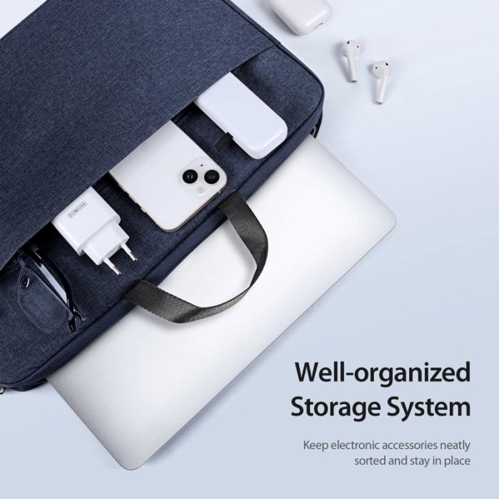 Dux Ducis - DUX DUCIS LBTA Laptopväska 13-13.9 Tum - Horisontell - Konstläder - Navy