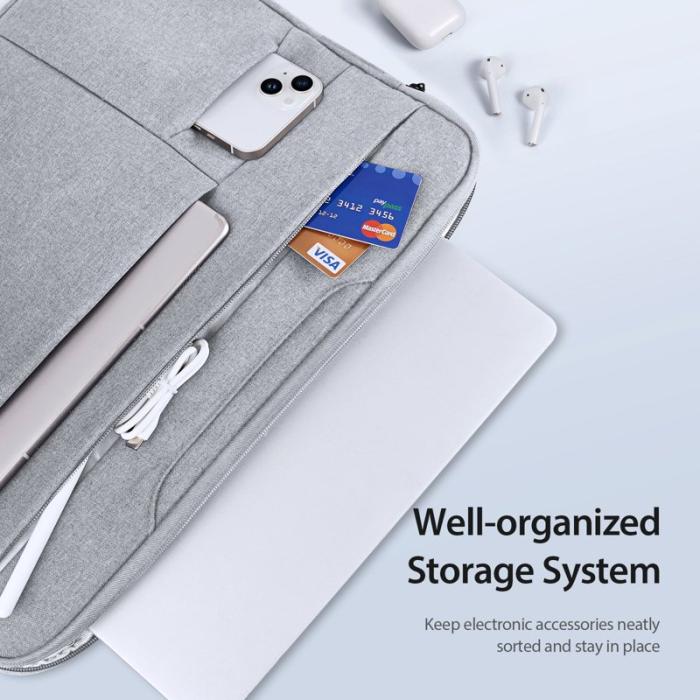 Dux Ducis - DUX DUCIS LBTD Laptopväska 15.5-16 tum Polyester - Ljusgrå