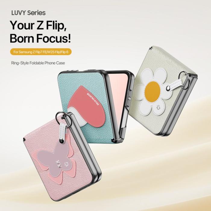 Dux Ducis - DUX DUCIS Luvy Fodral för Samsung Galaxy Z Flip6/7 FE 5G - Vit