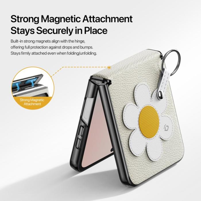 Dux Ducis - DUX DUCIS Luvy Fodral för Samsung Galaxy Z Flip6/7 FE 5G - Vit