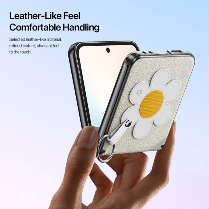 Dux Ducis - DUX DUCIS Luvy Fodral för Samsung Galaxy Z Flip6/7 FE 5G - Vit