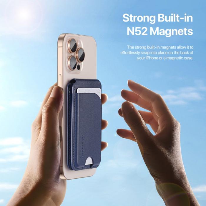 Dux Ducis - DUX DUCIS Neva Series Skal PU Läder Magnetisk Ställ - Blå