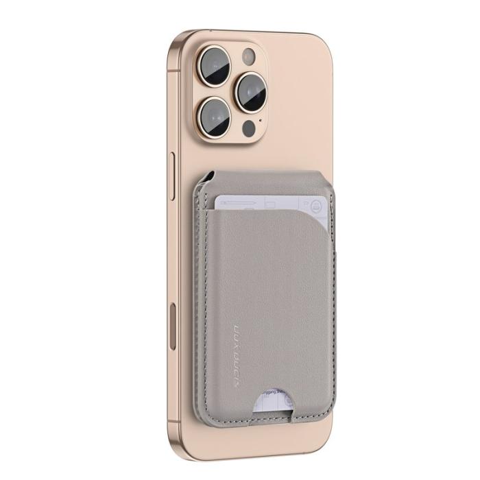 Dux Ducis - DUX DUCIS Neva Series Skal PU Läder Magnetisk Ställ Grey - Grå