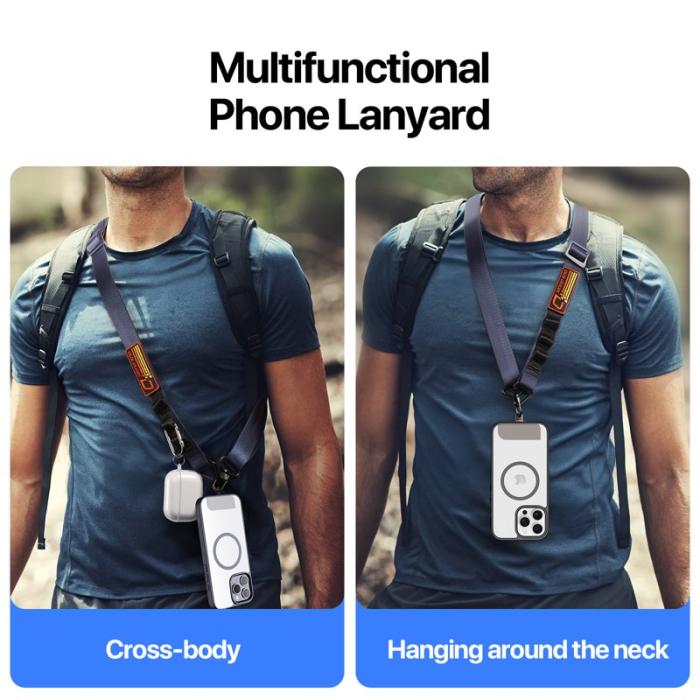 Dux Ducis - DUX DUCIS Outdoor Series Mobiltelefon Lanyard - Multifunktionell - Blå