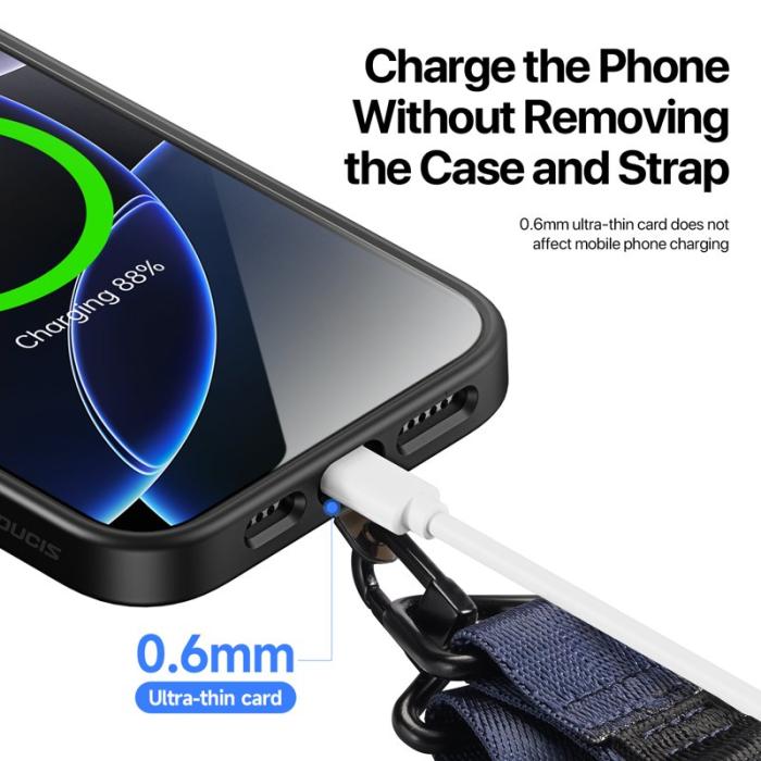 Dux Ducis - DUX DUCIS Outdoor Series Mobiltelefon Lanyard - Multifunktionell - Blå