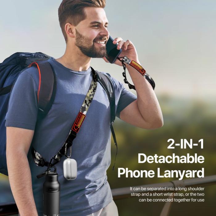 Dux Ducis - DUX DUCIS Outdoor Series Mobiltelefon Lanyard - Multifunktionell - Camo Green