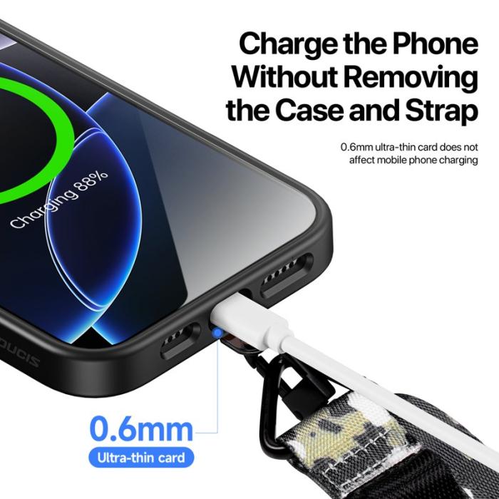 Dux Ducis - DUX DUCIS Outdoor Series Mobiltelefon Lanyard - Multifunktionell - Camo Green