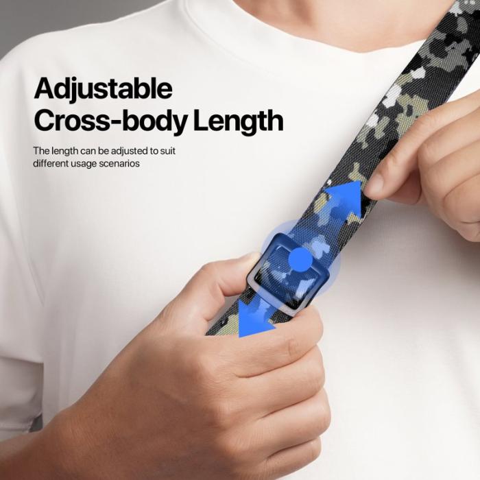 Dux Ducis - DUX DUCIS Outdoor Series Mobiltelefon Lanyard - Multifunktionell - Camo Green