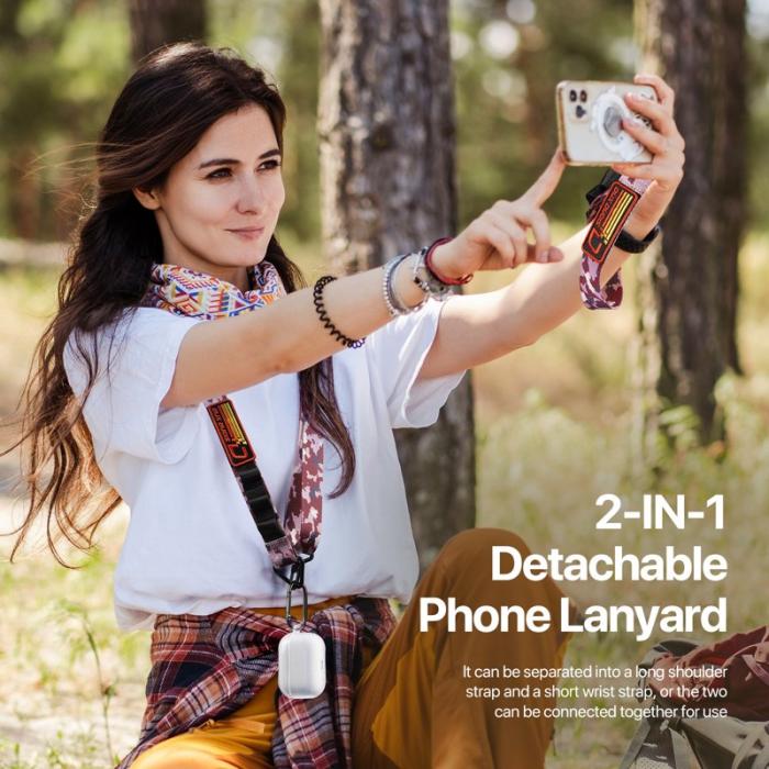 Dux Ducis - DUX DUCIS Outdoor Series Mobiltelefon Lanyard - Multifunktionell - Camo Pink