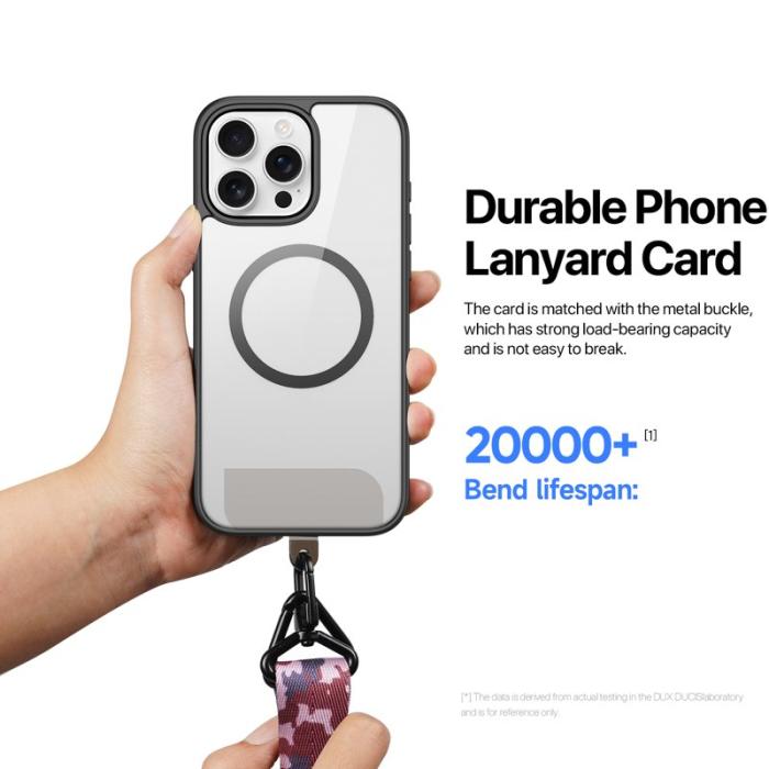 Dux Ducis - DUX DUCIS Outdoor Series Mobiltelefon Lanyard - Multifunktionell - Camo Pink