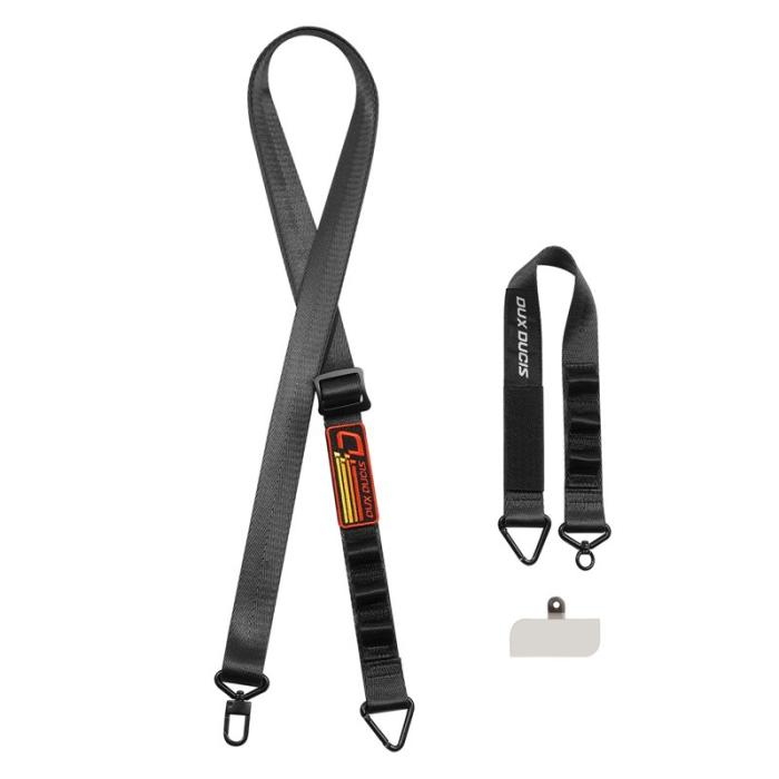 Dux Ducis - DUX DUCIS Outdoor Series Mobiltelefon Lanyard - Multifunktionell - Svart