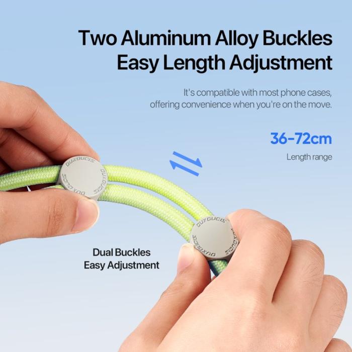 Dux Ducis - DUX DUCIS PLAZ 146cm Telefon Lanyard Polyester - Grön Gul