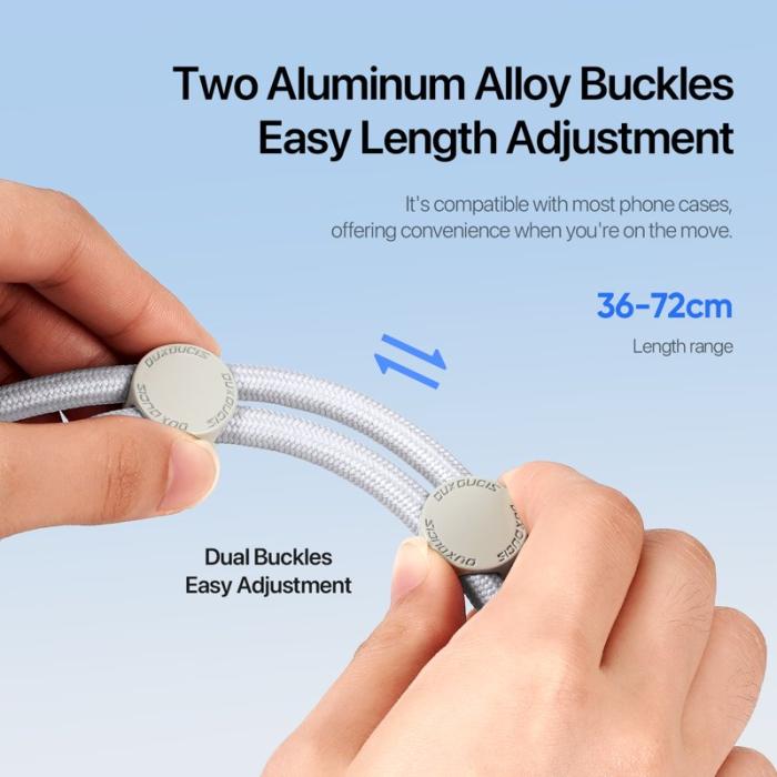 Dux Ducis - DUX DUCIS PLAZ Phone Lanyard 146cm Polyester - Grå