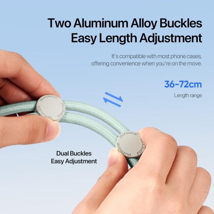 Dux Ducis - DUX DUCIS PLAZ Phone Lanyard 146cm Polyester - Ljusgrön