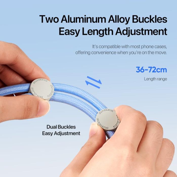 Dux Ducis - DUX DUCIS PLAZ Phone Lanyard 146cm Polyester - Sky Blue