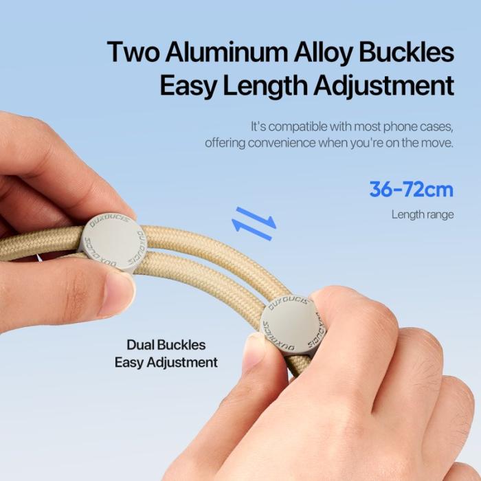 Dux Ducis - DUX DUCIS PLAZ Phone Lanyard Polyester - Glaze Yellow - 146cm