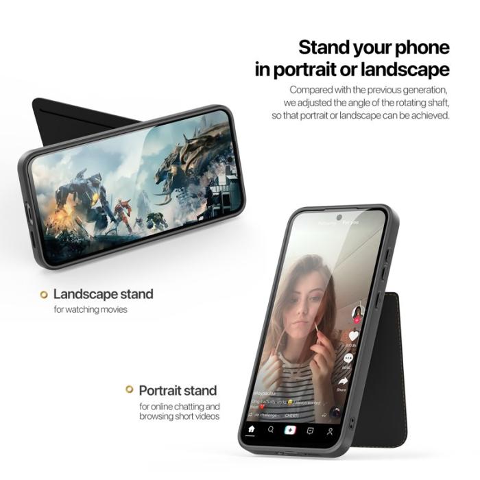 Dux Ducis - DUX DUCIS Rafi II mobilskal med kortplats för Samsung Galaxy S25 - - Svart